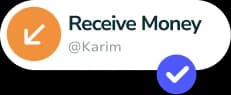 Receive money